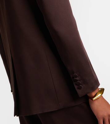 Arca double-breasted satin blazer | Max Mara