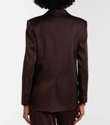 Arca double-breasted satin blazer | Max Mara
