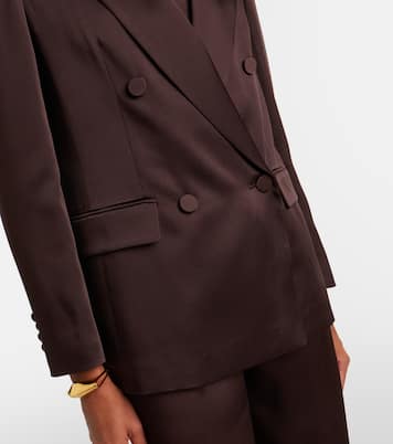 Arca double-breasted satin blazer | Max Mara