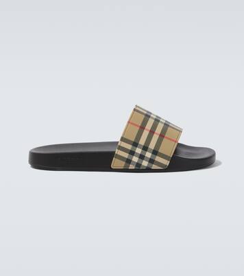 Burberry Check slides | Burberry