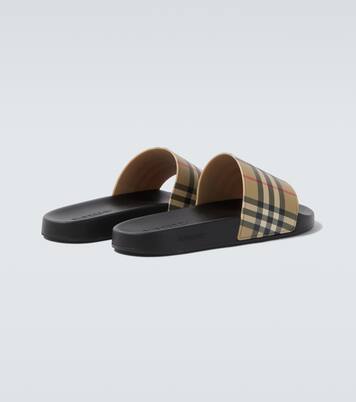 Burberry Check slides | Burberry