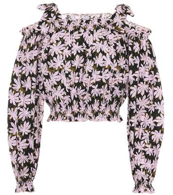 Top Gypsy raccourci imprimé en coton | Alexandra Miro