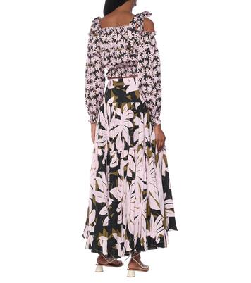 Top Gypsy raccourci imprimé en coton | Alexandra Miro