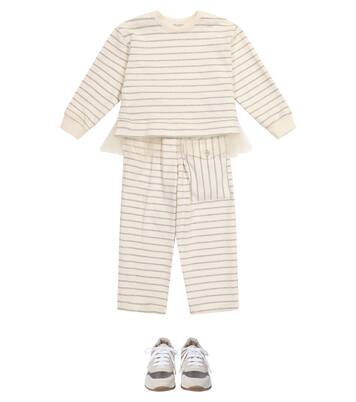 Pull rayé en coton | Brunello Cucinelli Kids