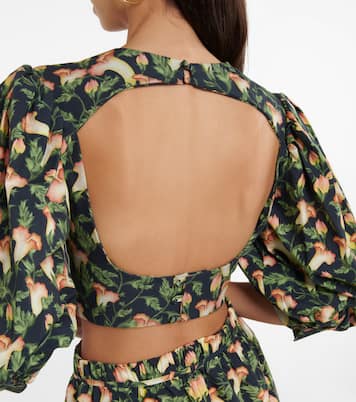 Cropped-Top Granate aus Baumwolle | Agua by Agua Bendita