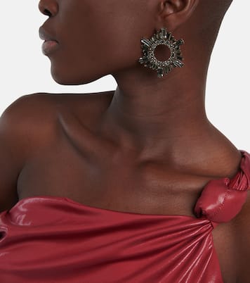 Ohrringe Begum Mini mit Kristallen | Amina Muaddi