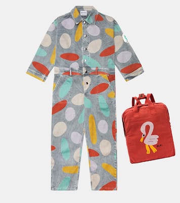 Flamingo print cotton backpack | Bobo Choses