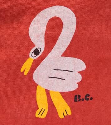 Flamingo print cotton backpack | Bobo Choses