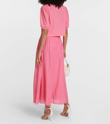 Top Hilary aus einem Baumwollgemisch | Velvet