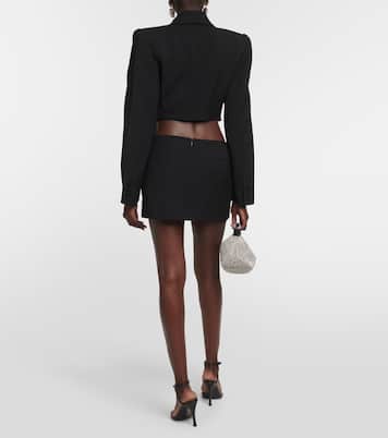 Verzierter Minirock aus Wolle | Area