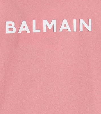 Logo cotton jersey T-shirt | Balmain Kids