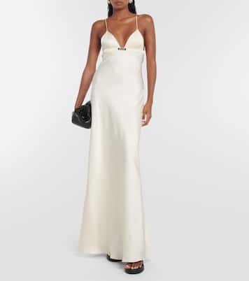 Robe aus Satin | Miu Miu