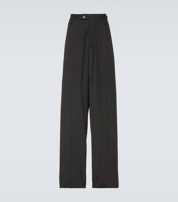 Skater tailored wool-blend wide-leg pants | Balenciaga