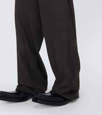 Skater tailored wool-blend wide-leg pants | Balenciaga