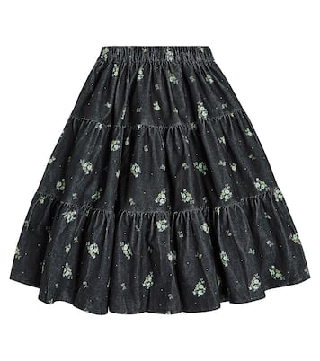 Jupe Maryjane en coton à fleurs | C'era Una Volta