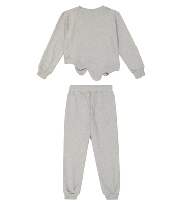 Cotton jersey sweatshirt and sweatpants set | Moschino Kids