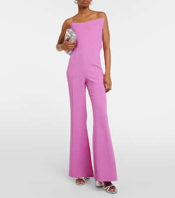 Asymmetric wool jumpsuit | Roland Mouret