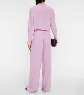 Weite Hose Hulin aus Seiden-Crêpe | Joseph