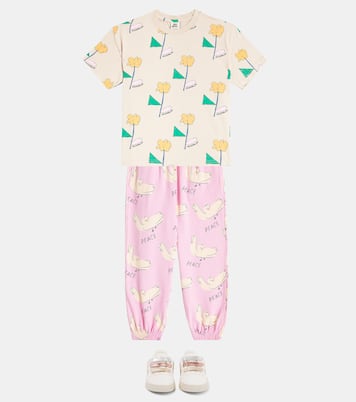 Flower cotton jersey T-shirt | Jellymallow