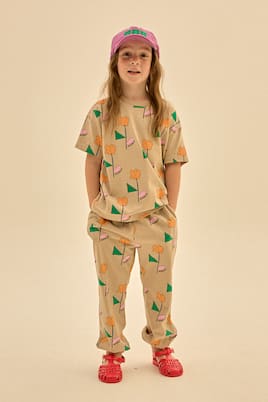 Flower cotton jersey T-shirt | Jellymallow