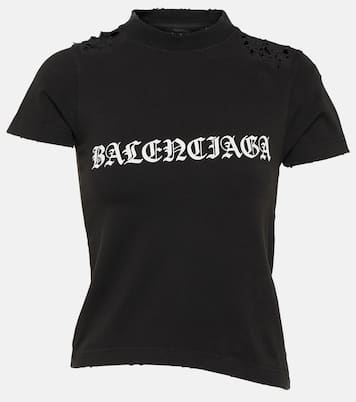 Camiseta Gothic Type Shrunk de algodón | Balenciaga
