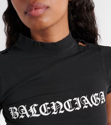 Camiseta Gothic Type Shrunk de algodón | Balenciaga