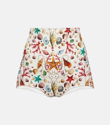 Capri printed high-rise shorts | Dolce&Gabbana