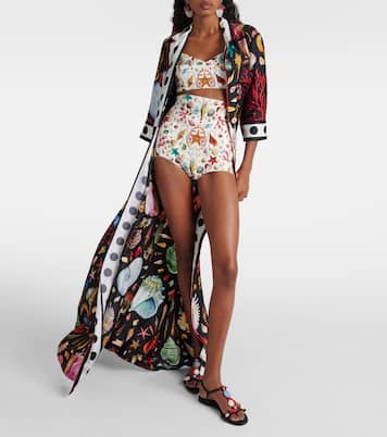 Capri printed high-rise shorts | Dolce&Gabbana