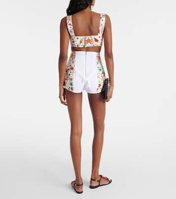 Capri printed high-rise shorts | Dolce&Gabbana