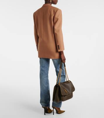 Double-breasted wool gabardine blazer | Saint Laurent