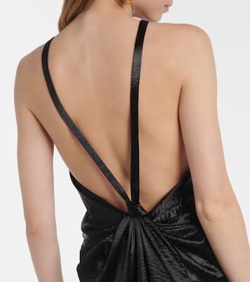 Abito lungo Asli in raso | Safiyaa