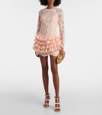 Crush Lace Frill minidress | Zimmermann
