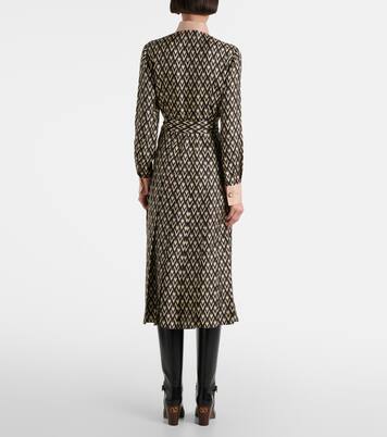 Hemdblusenkleid Toute La V aus Seiden-Twill | Valentino