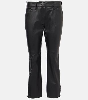 Low-rise leather capris | Magda Butrym
