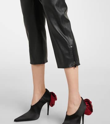 Low-rise leather capris | Magda Butrym