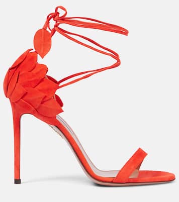 Sandalen Hibiscus 105 aus Veloursleder | Aquazzura