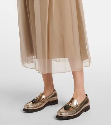 Silk midi skirt | Brunello Cucinelli