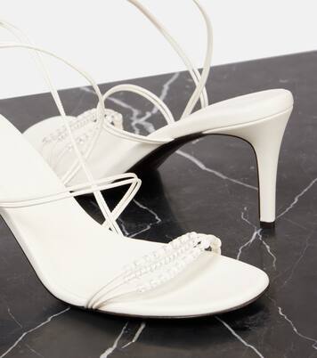 Loop 75 embellished leather sandals | Khaite