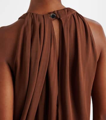 Draped halterneck crêpe top | JW Anderson