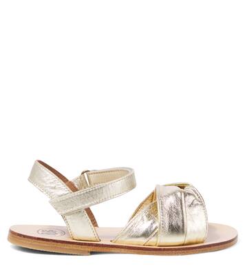 Metallic leather sandals | PèPè
