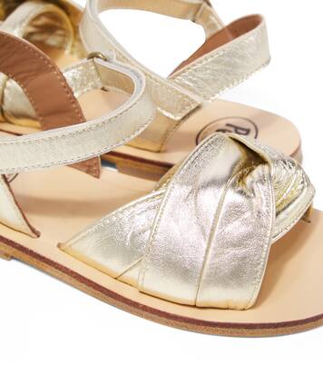 Metallic leather sandals | PèPè