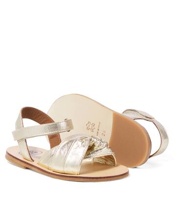 Metallic leather sandals | PèPè