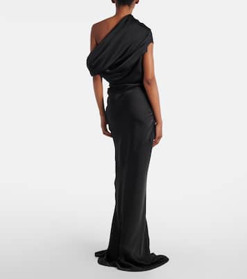 Draped metallic maxi dress | Entire Studios