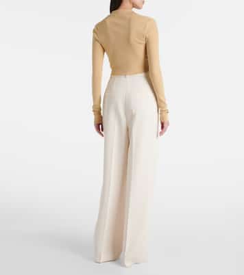 Giselle cropped polo sweater | The Frankie Shop