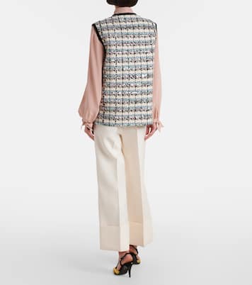 Weste Mossi aus Tweed mit Pailletten | Valentino