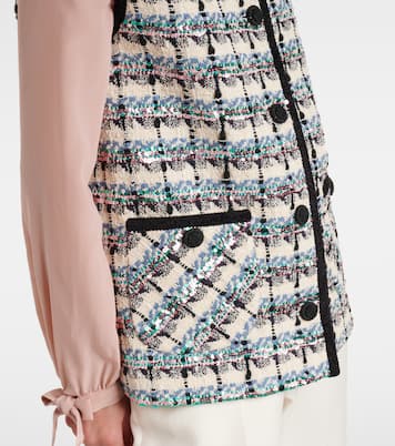 Weste Mossi aus Tweed mit Pailletten | Valentino