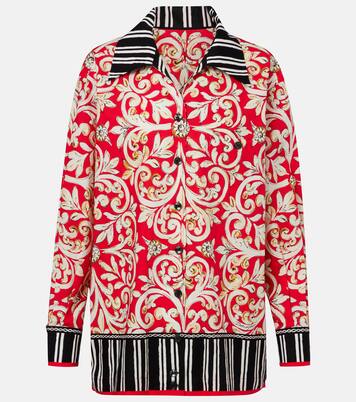 Camicia in cotone con stampa  | Dolce&Gabbana