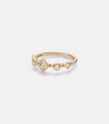 Cable Collectibles® Cable 18kt gold ring with diamonds | David Yurman