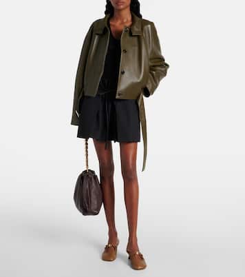 Pebble 45 leather mules | Loewe