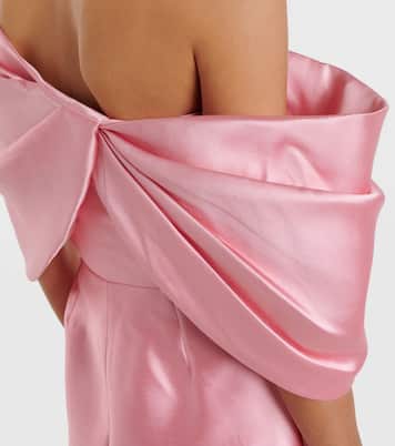 Robe de cocktail Davina en satin | Solace London